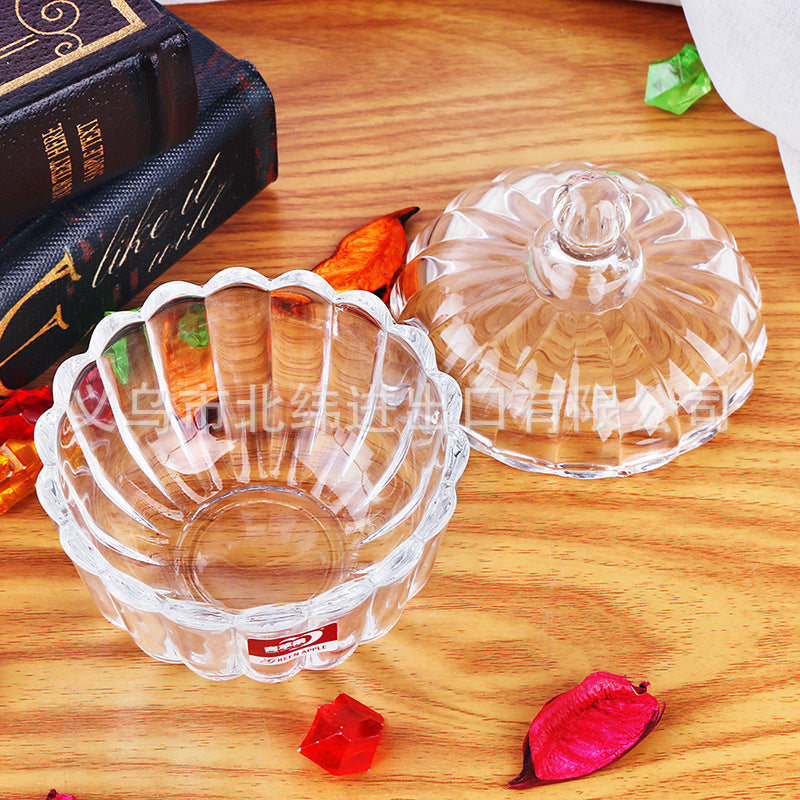 Clear sugar dish