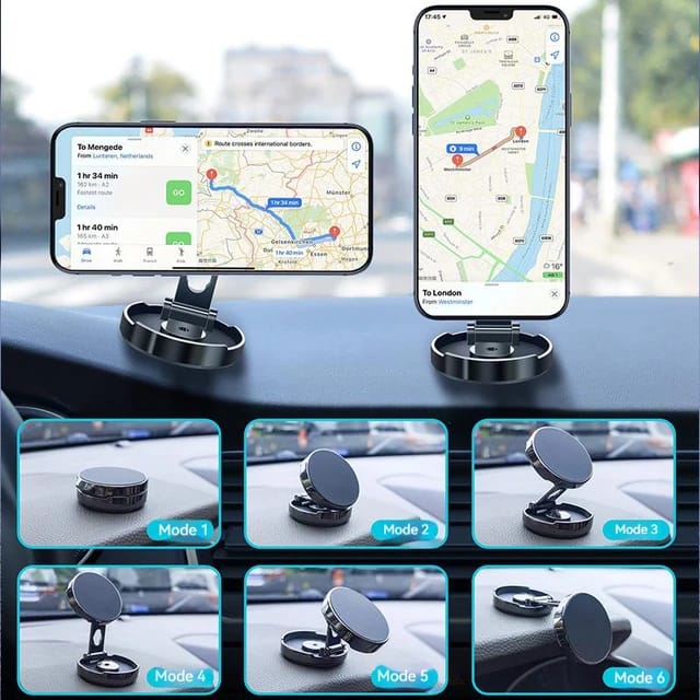 Foldable magnetic Car/home Phone holder