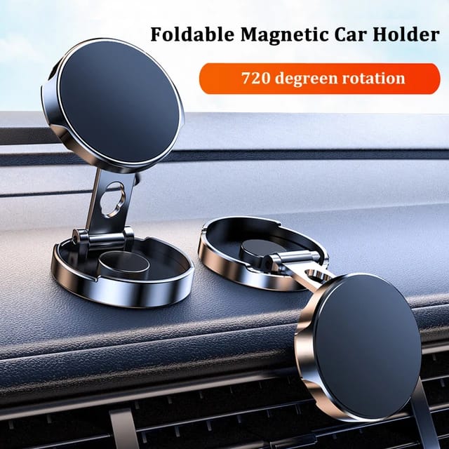 Foldable magnetic Car/home Phone holder