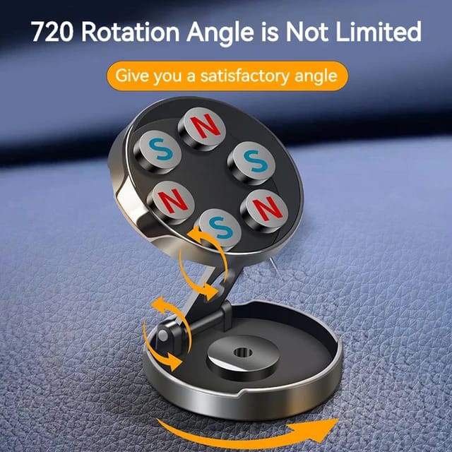 Foldable magnetic Car/home Phone holder