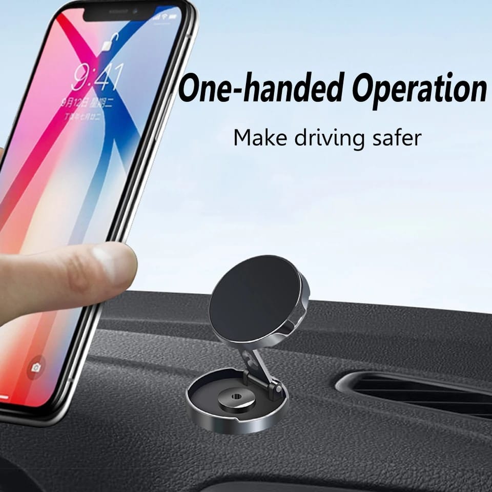 Foldable magnetic Car/home Phone holder