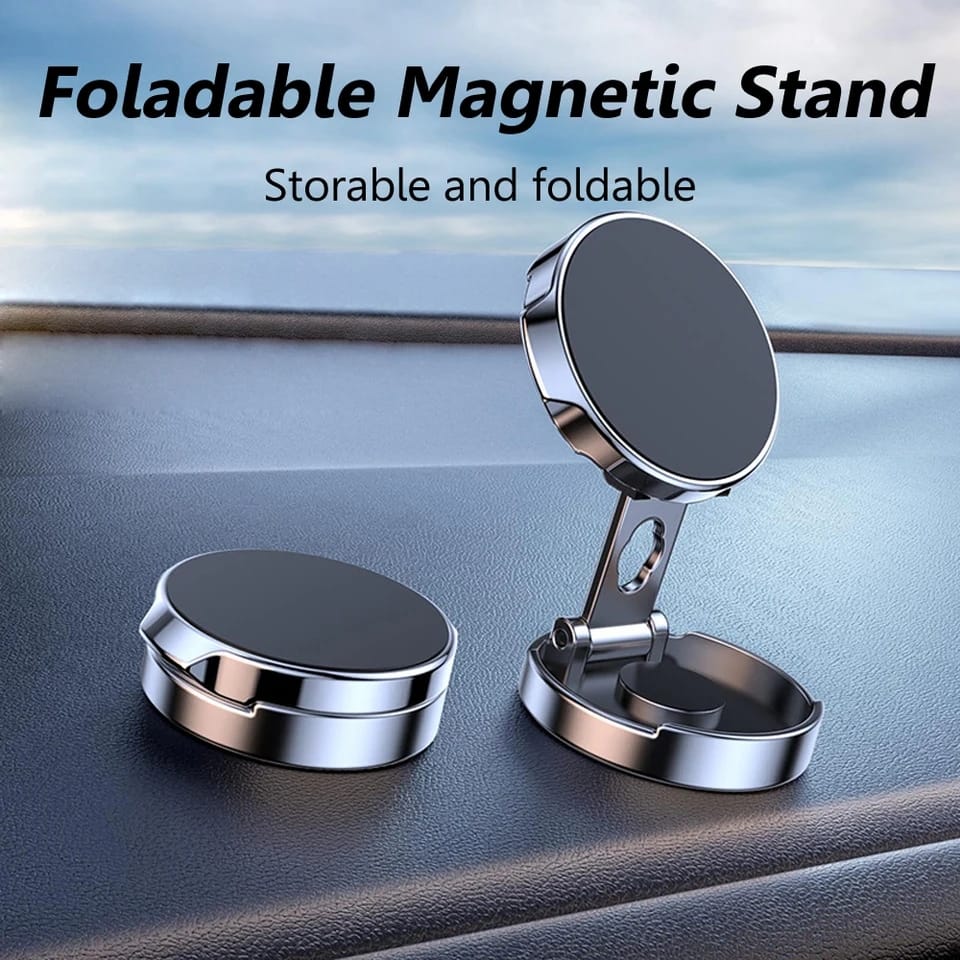 Foldable magnetic Car/home Phone holder