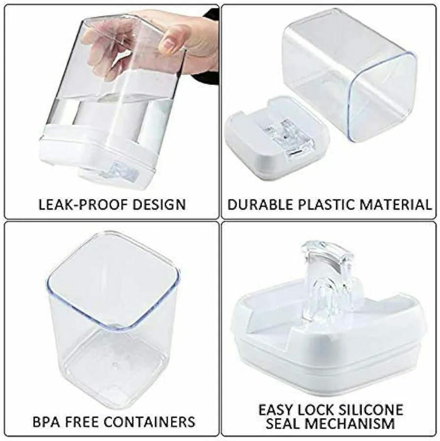 7pcs acrylic storage container