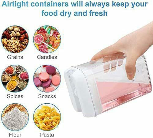 7pcs acrylic storage container