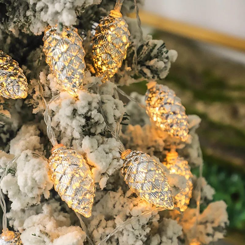 10LED New Christmas Pine Cone Light String