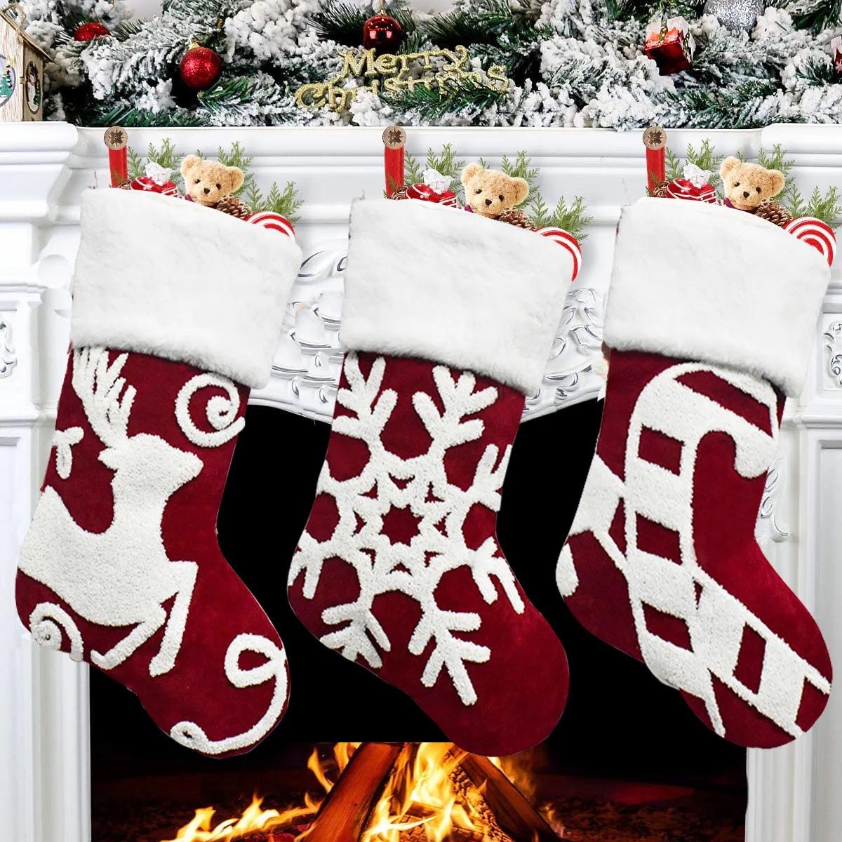 Big Christmas decor socks