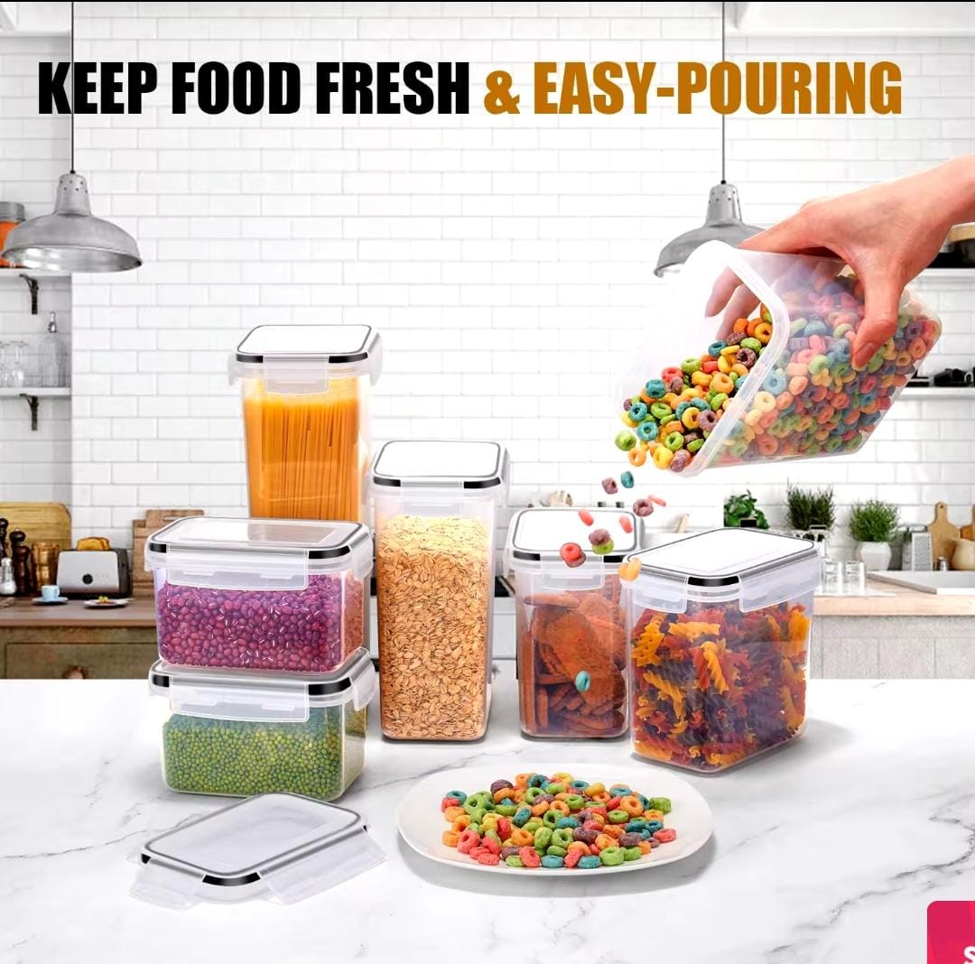 7pc food/cereal pantry storage containers