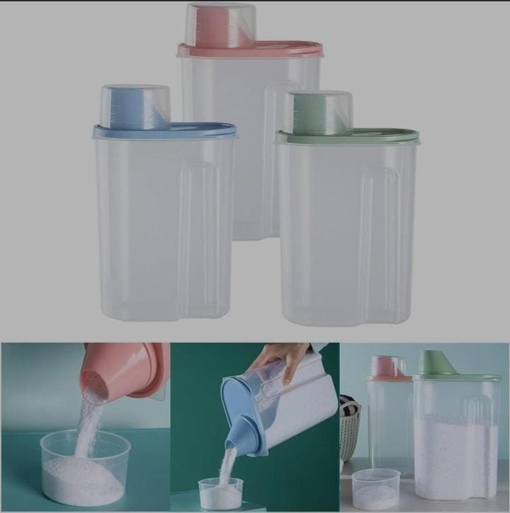 Multipurpose cereal/storage container set have 3pcs