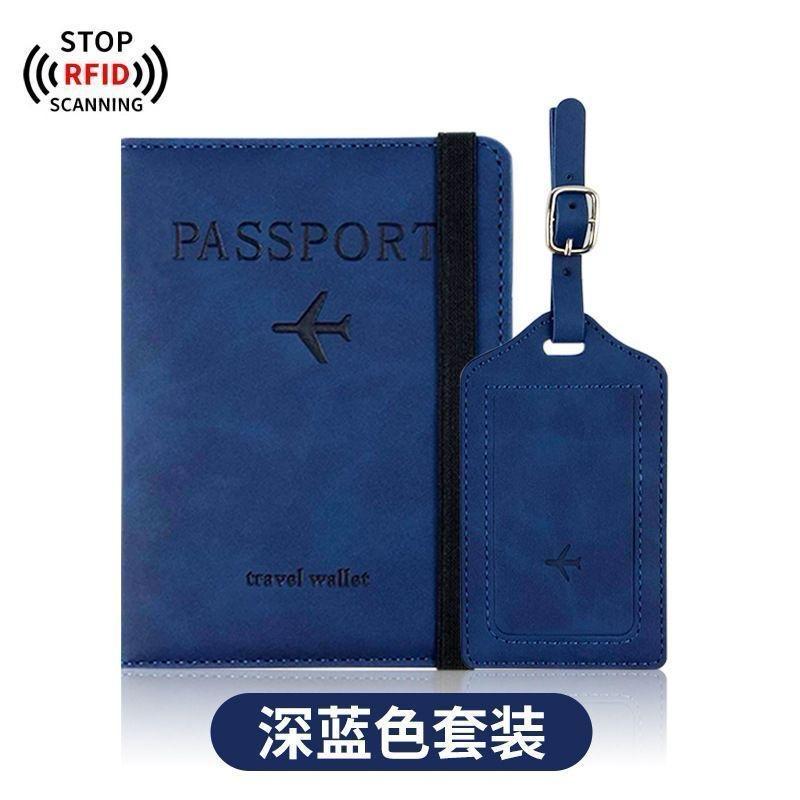 Passport Holder,Passport Cover with RFID Blocker Plus Suitcase Tag