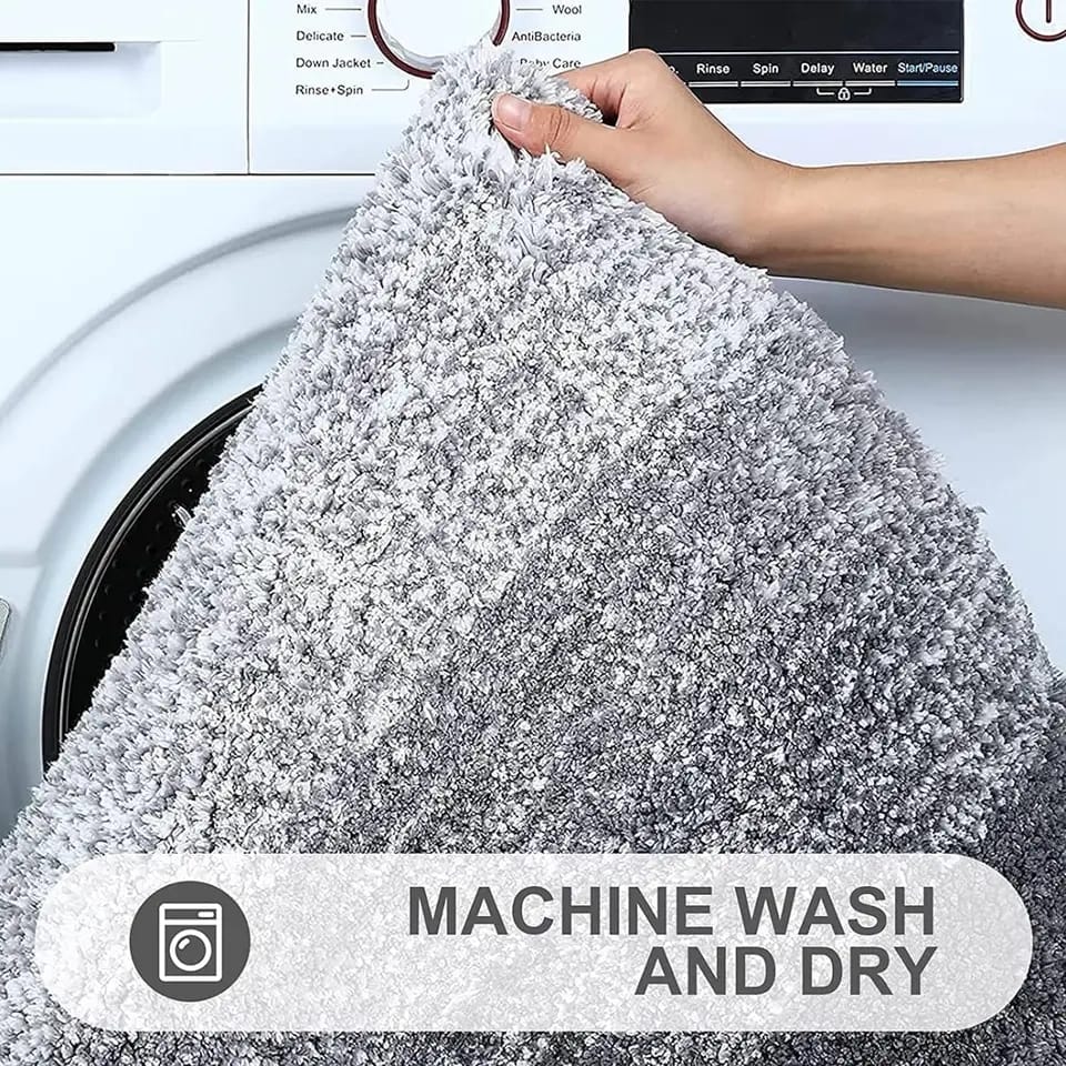 Thick Plush Bathroom Rug Non Slip Bath Mat