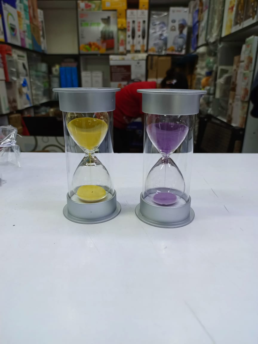 Silver Cover Decorative Hour Glass