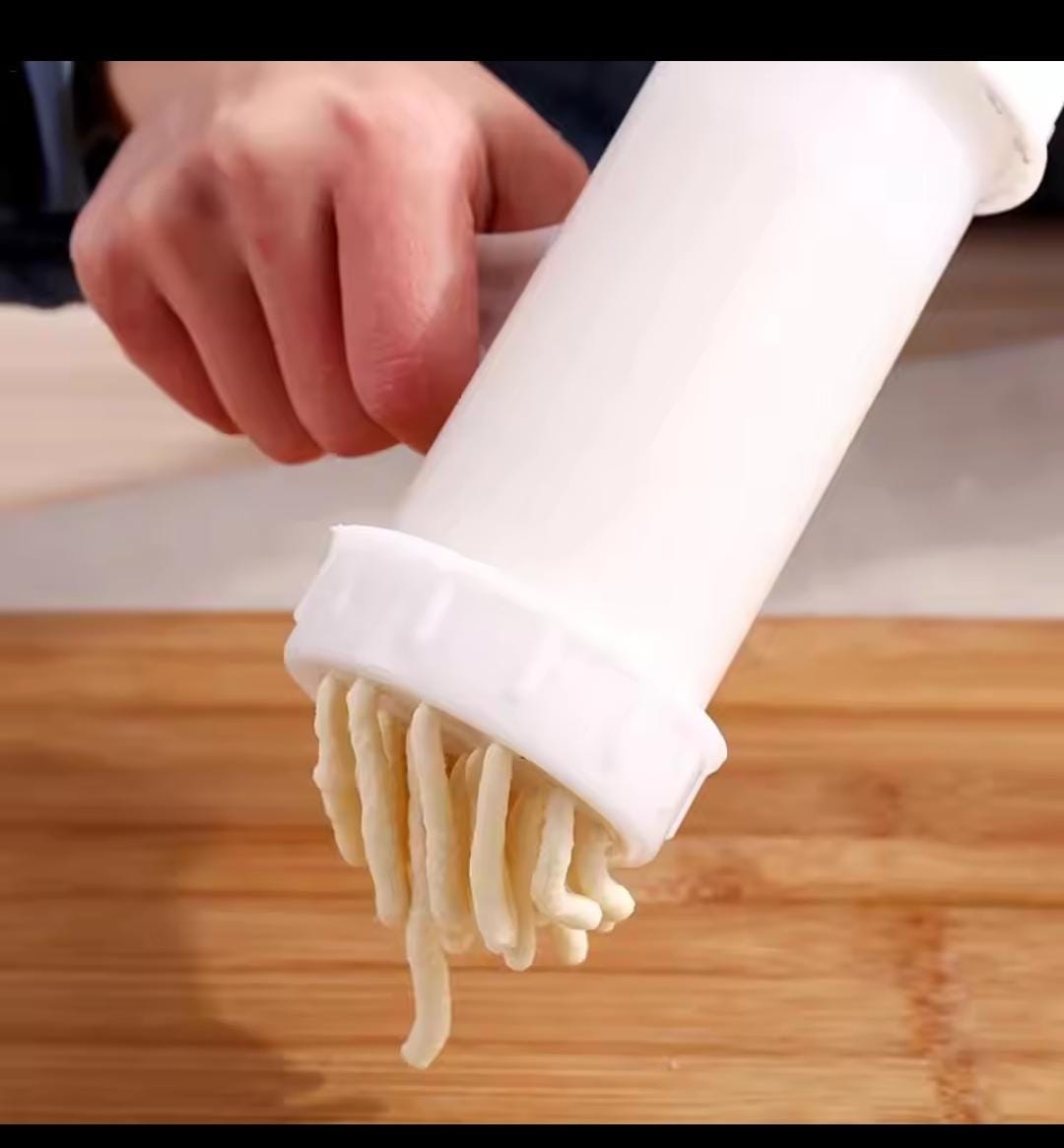 Manual noodles maker ,press pasta maker, machine crank cutter cookware with 5 pressing molds making spaghetti kitchen cooking tool