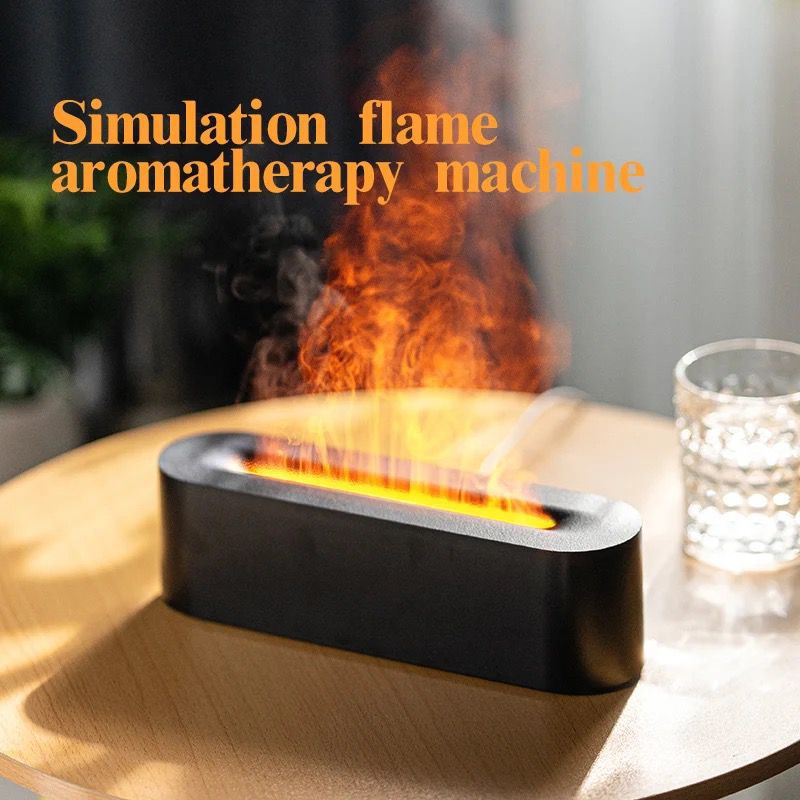 Flame Aromatherapy Diffuser Quiet USB Air Humidifier