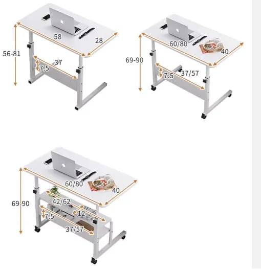 Adjustable laptop desk