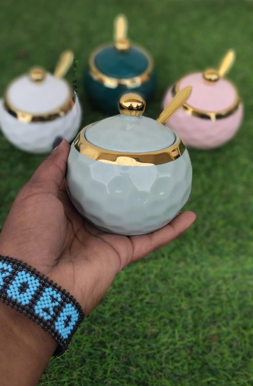 Round Ceramic sugar Dish