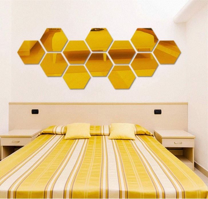 Hexagonal shape Acrylic Mirrors
