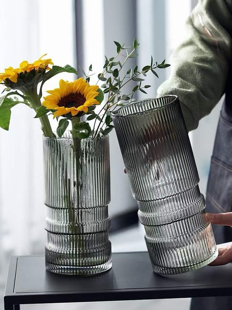 Modern creative dark glass vase