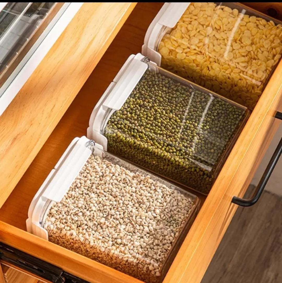 Quality airtight stackable acrylic cereal containers