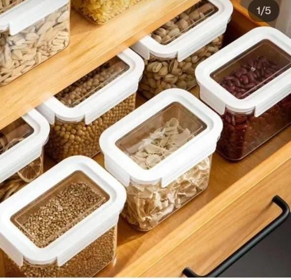 Quality airtight stackable acrylic cereal containers