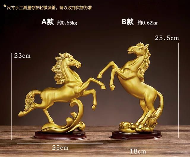 Gold decor horse