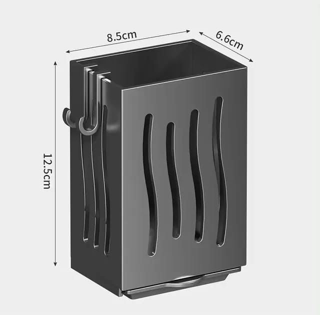 Wall Mounted Perforated Plastic spoon,chopstick Holder with drainer