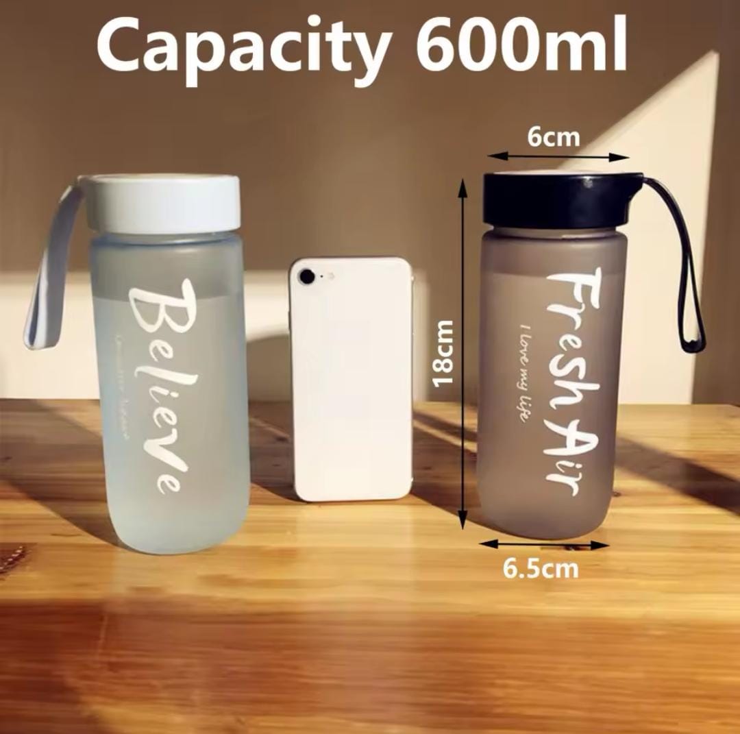 Frosted water bottles