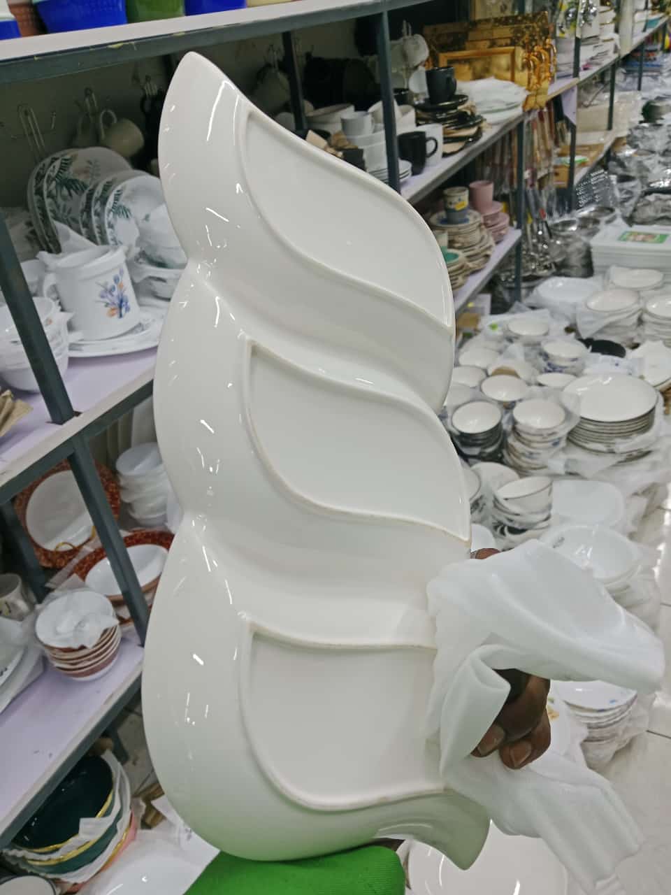 1 Ceramic partitioned plate