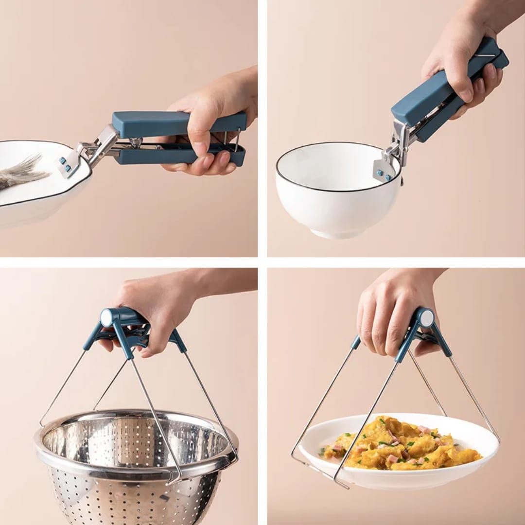 3pcs Anti scald heat resistant plate, bowl gripper mittens