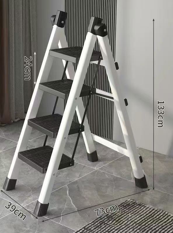 Multifunctional household folding ladder