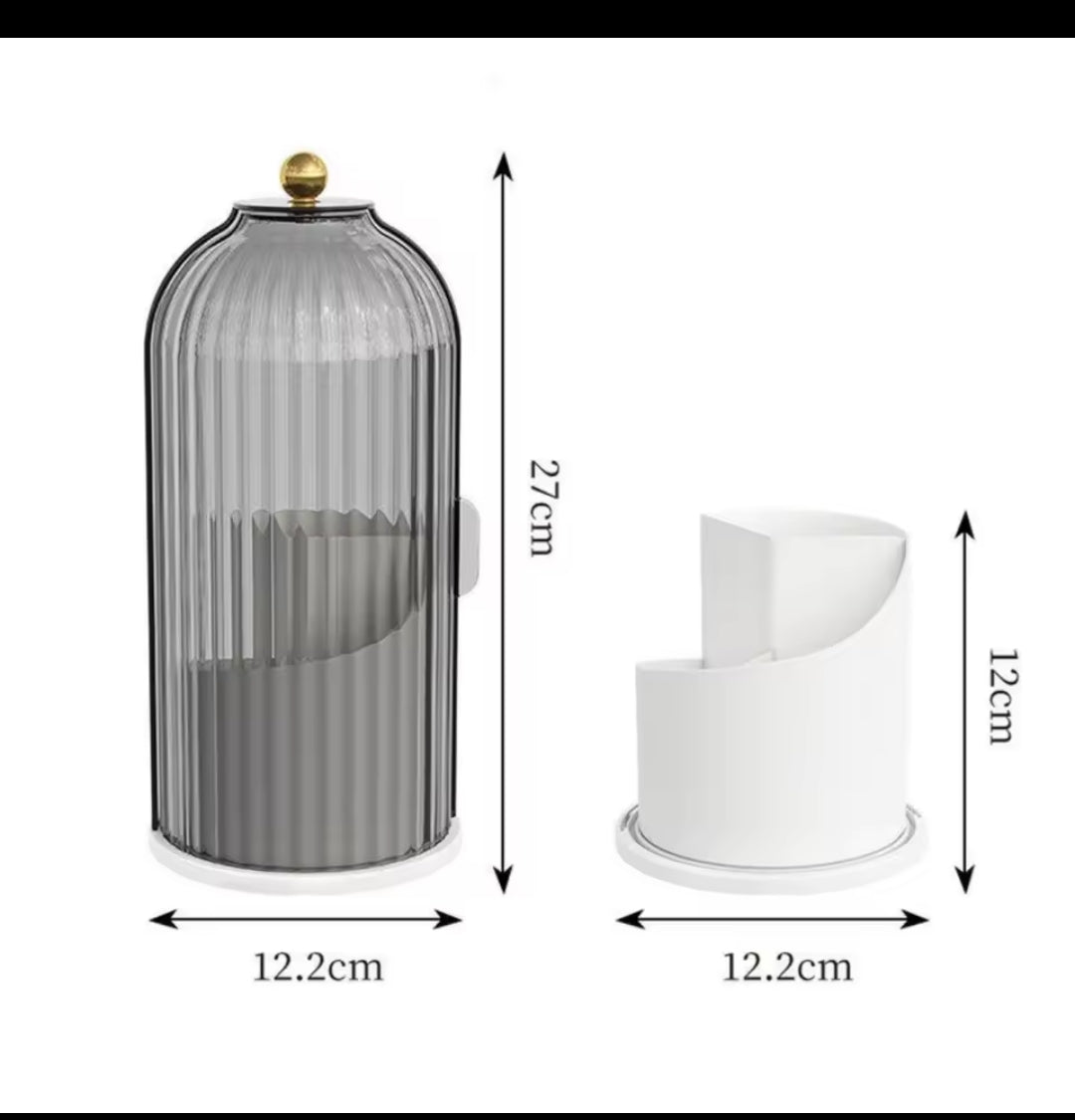 Rotating makeup storage cylinder , lipstick storage rack
Dust proof tabletop cosmetic box