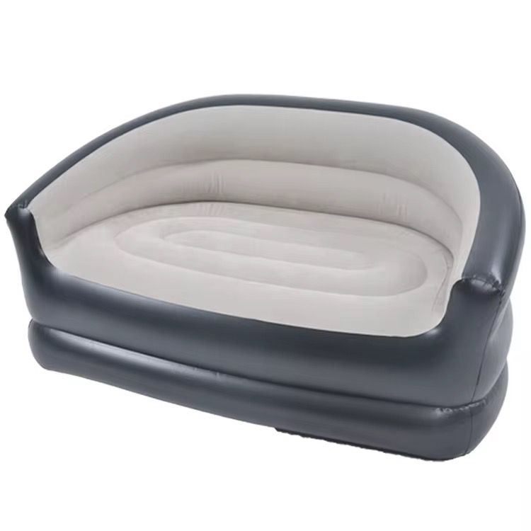 Inflatable 2 Seater Couch Blow Up Air Sofa with Comfort Flocked Surface