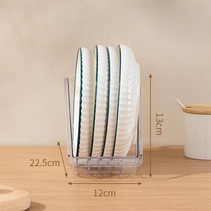 Dinner plate lid storage rack