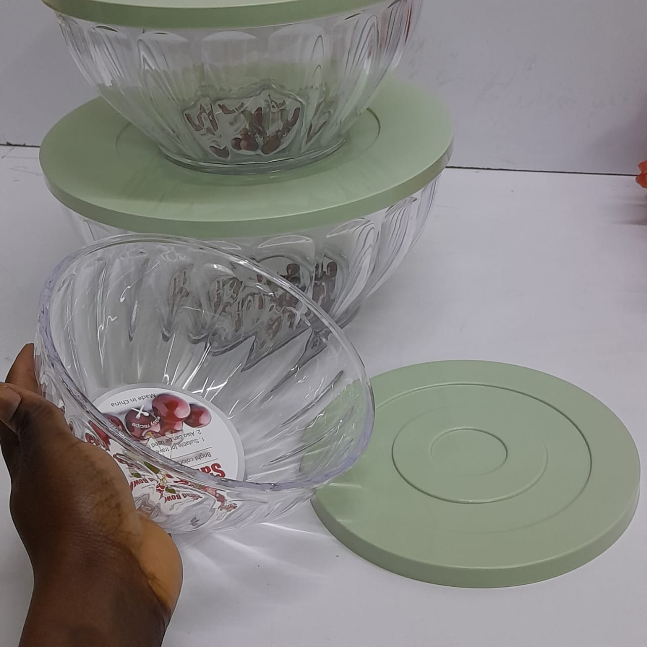 4 in1 stackable salad bowls
