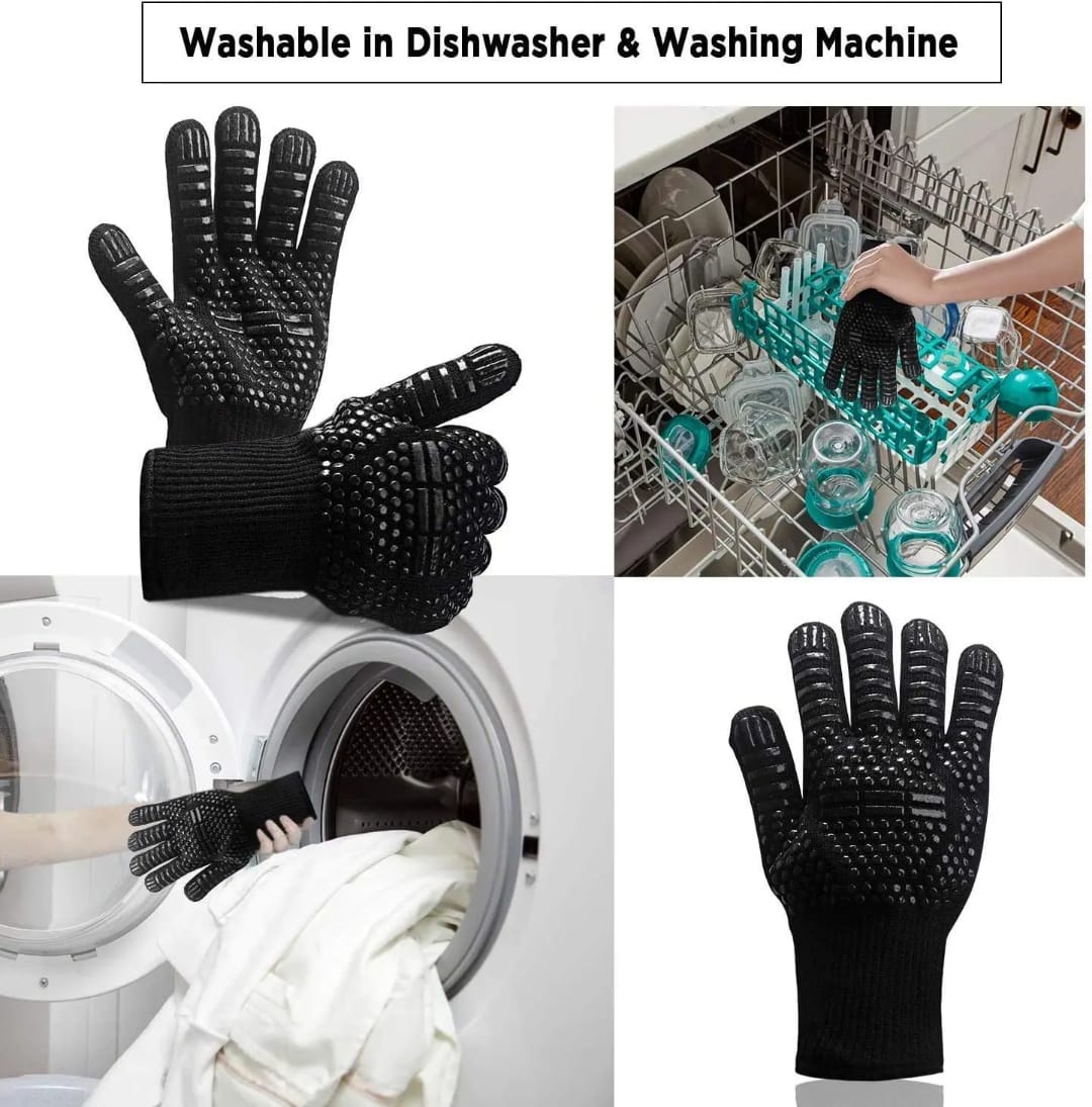 Thermal insulated Barbecue Heat Resistant Gloves