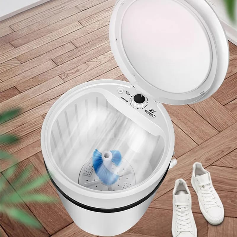 2 in 1 electric washing machine with a cleaning brush