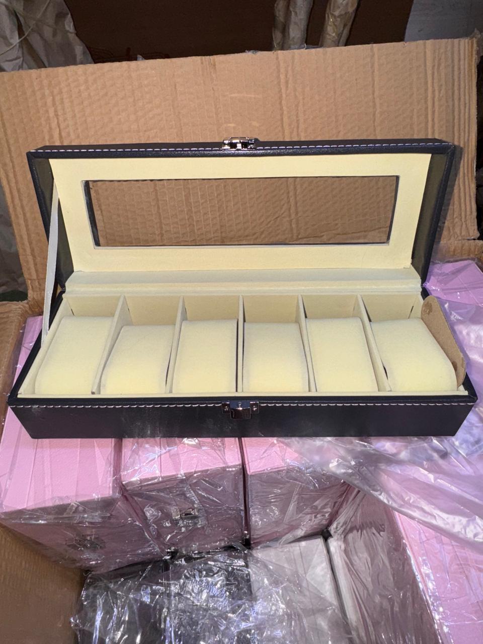6 slot watch organizer/storage box