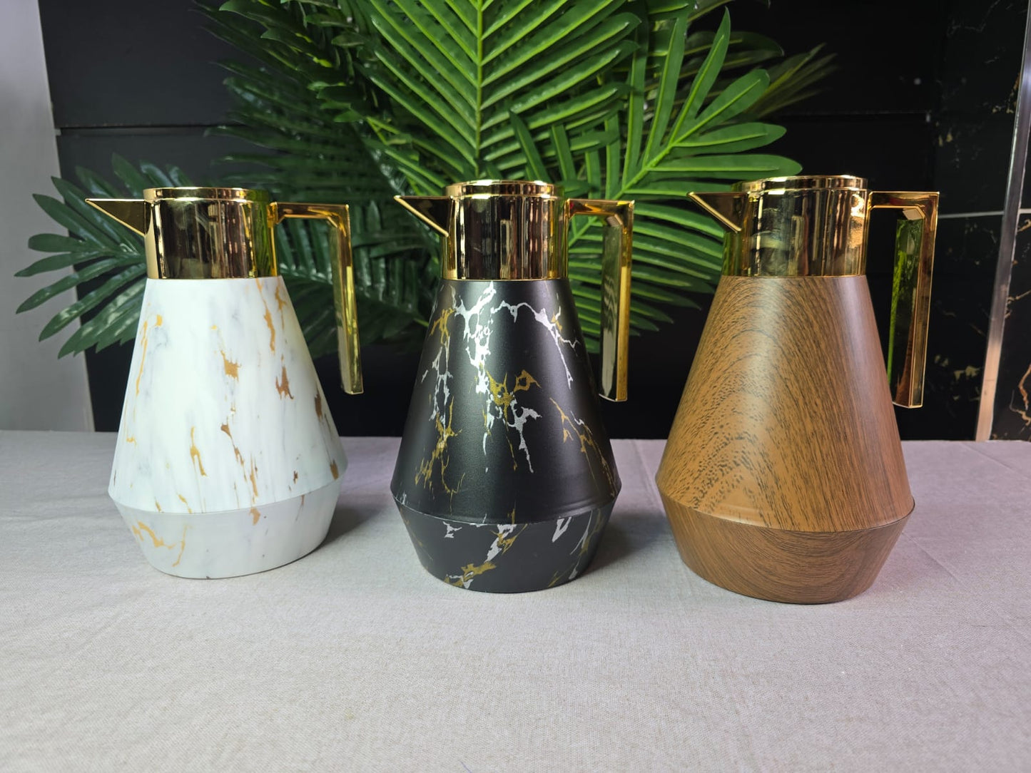 Marble and grey unbreakable flask