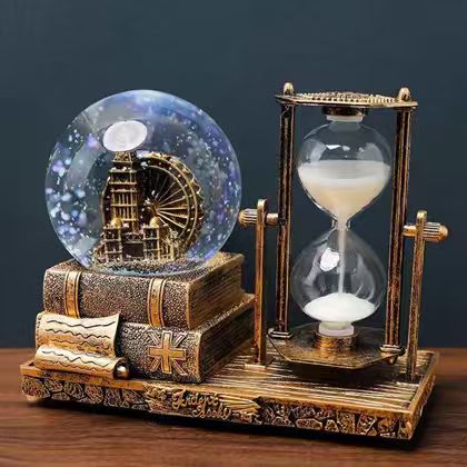 Vintage Ferris wheel hour glass