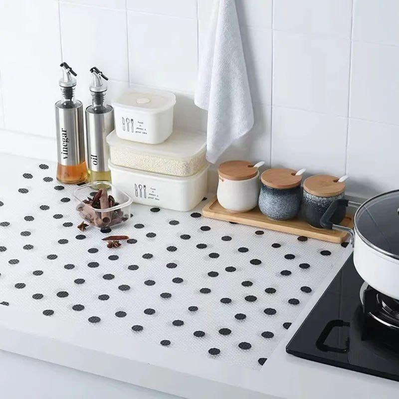 Polka dot waterproof drawer liner