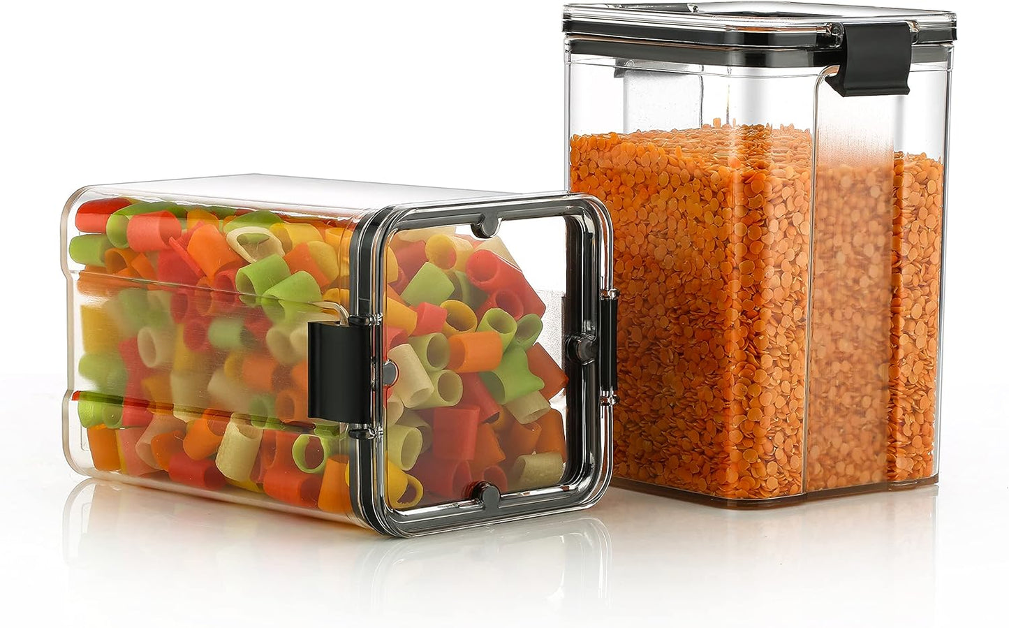 4Pc air tight,smart lock pantry jar set