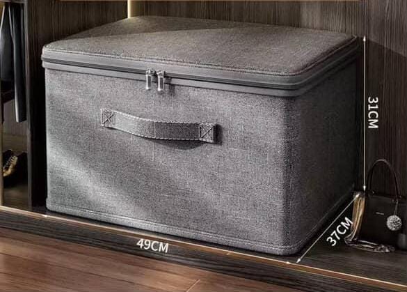 Foldable Fabric Storage Box with Lid
