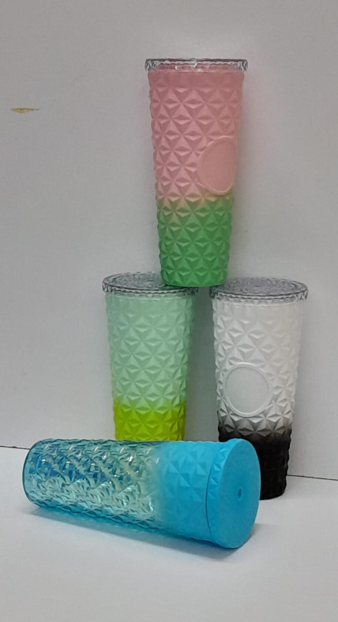 Double walled coloured acrylic Water / Juice Tumbler