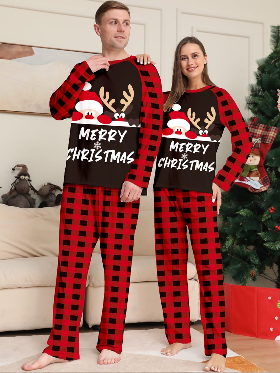 Christmas pajamas outfit for both Adults &kids