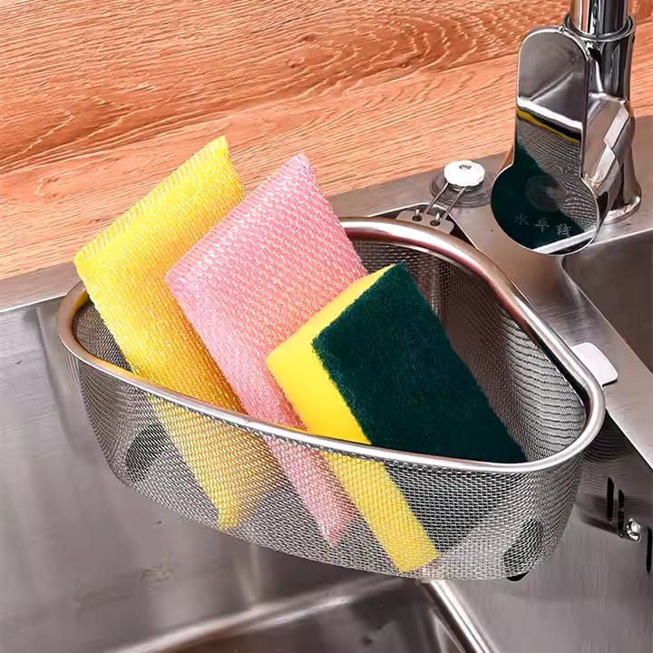 Multi-purpose Sink organizer Stainless Steel Colander Basket