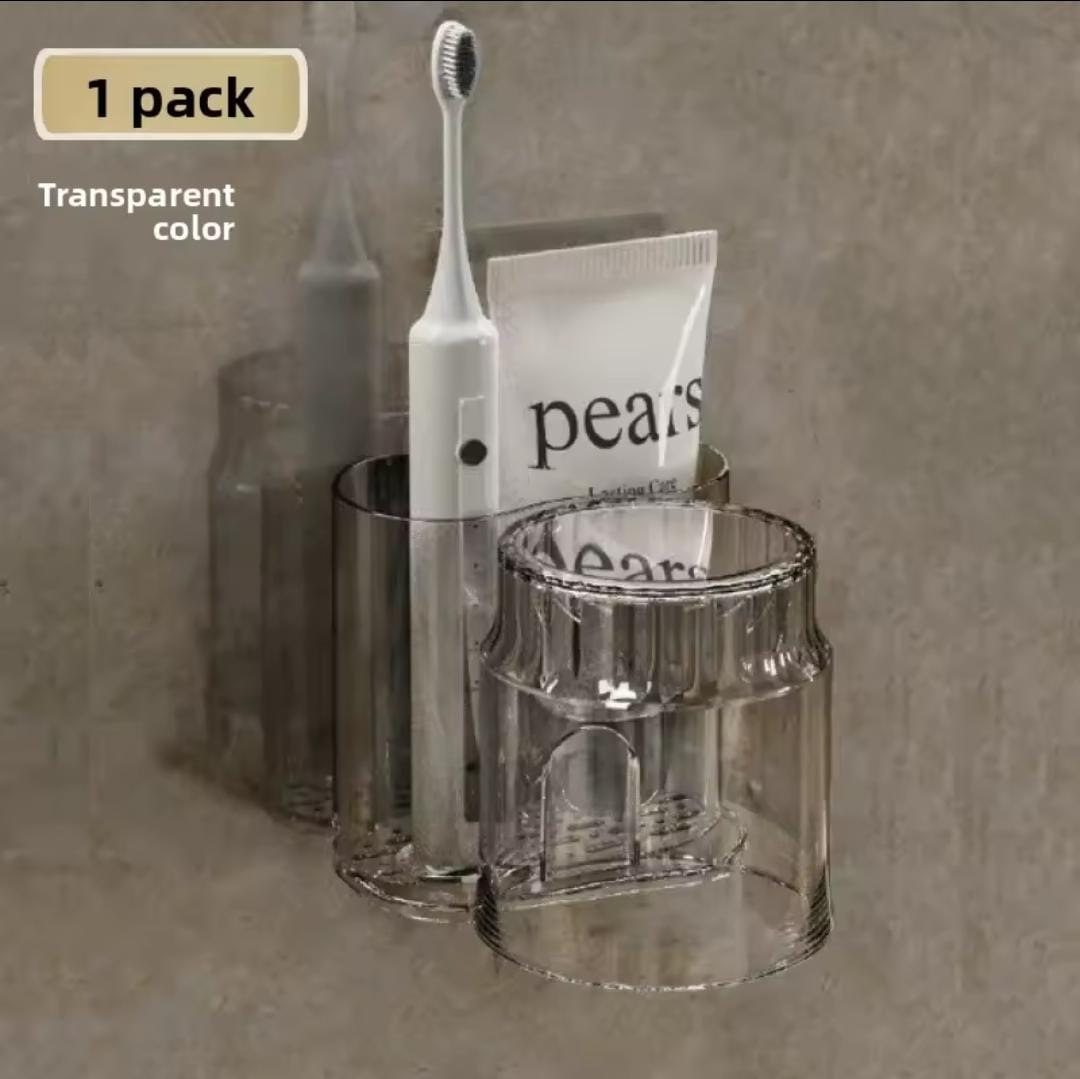 Acrylic toothbrush holder
With gaggle cup