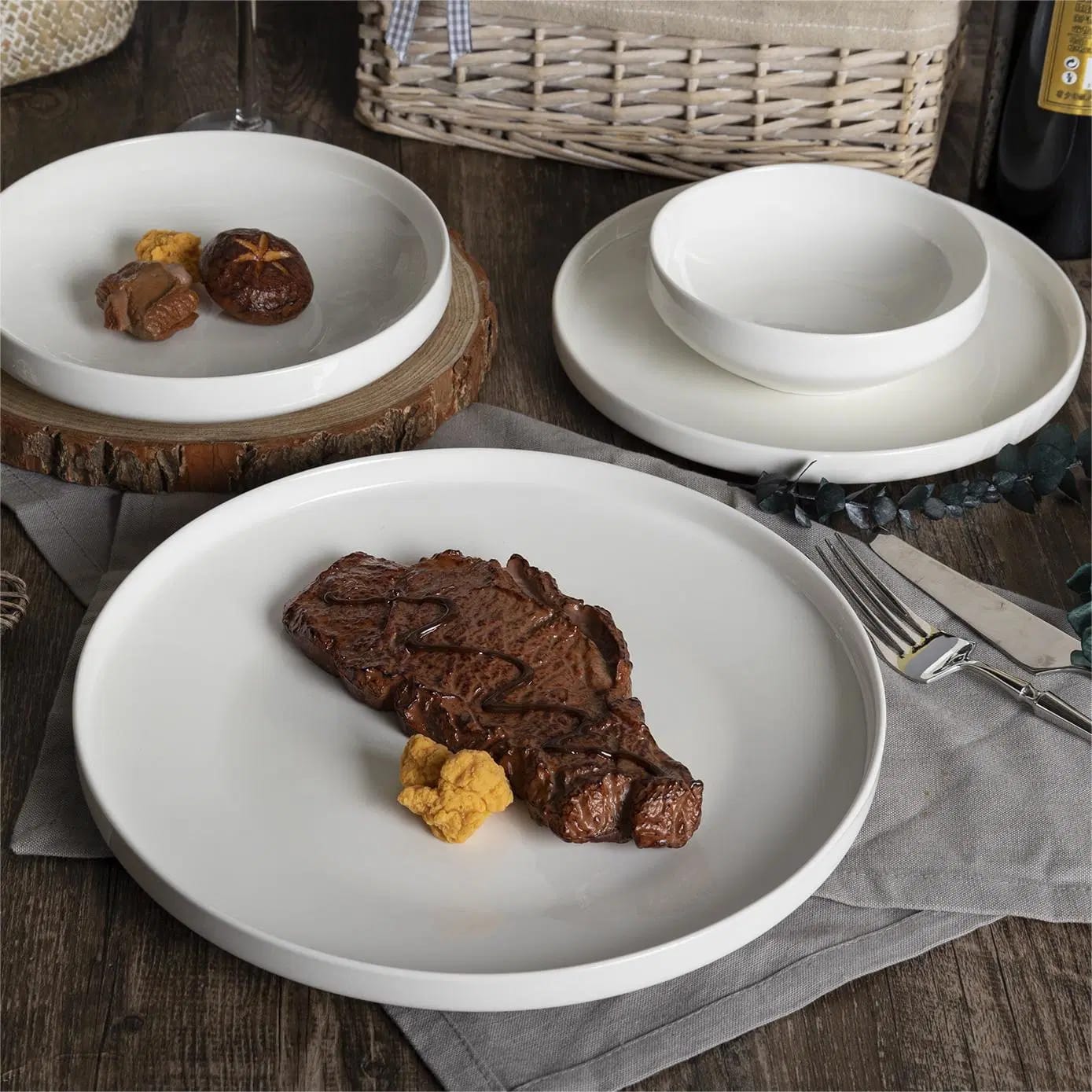 New 11" Stylish dinner plate