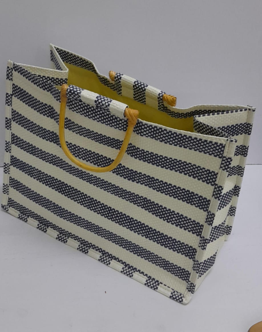 JUTE TOTE BAGS STRIPED