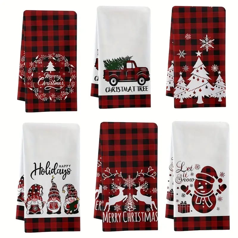 Christmas themed kitchen towels