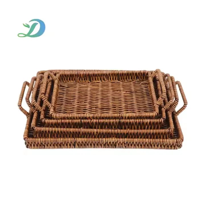 3 in 1 woven trays