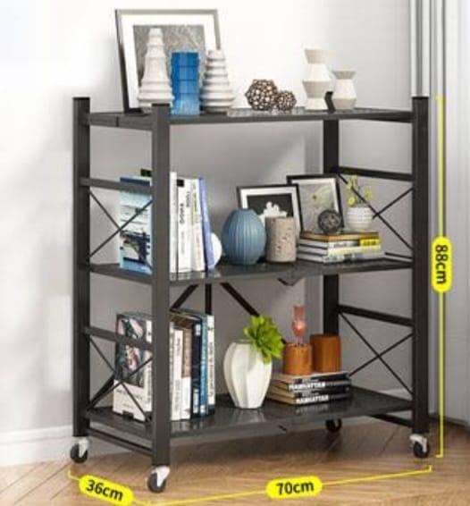 3 layer foldable rack